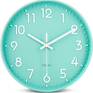 NEW Modern Aqua Wall Clock/ Battery / home decor